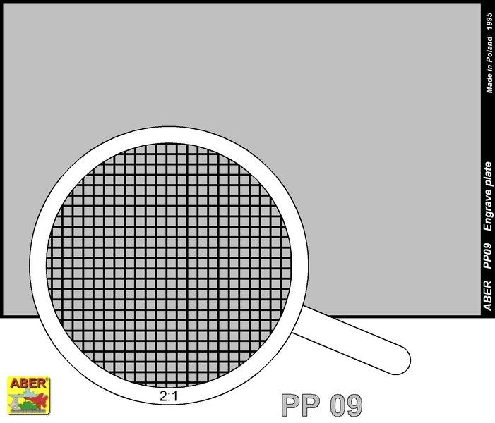 Aber PP09 Engrave plate (88 x 57mm) - pattern 09 – immagine 2