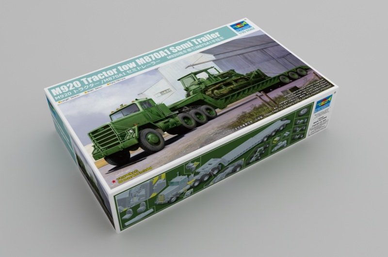 Trumpeter 01078 M920 Tractor tow with M870A1 semitrailer 1/35 – immagine 2