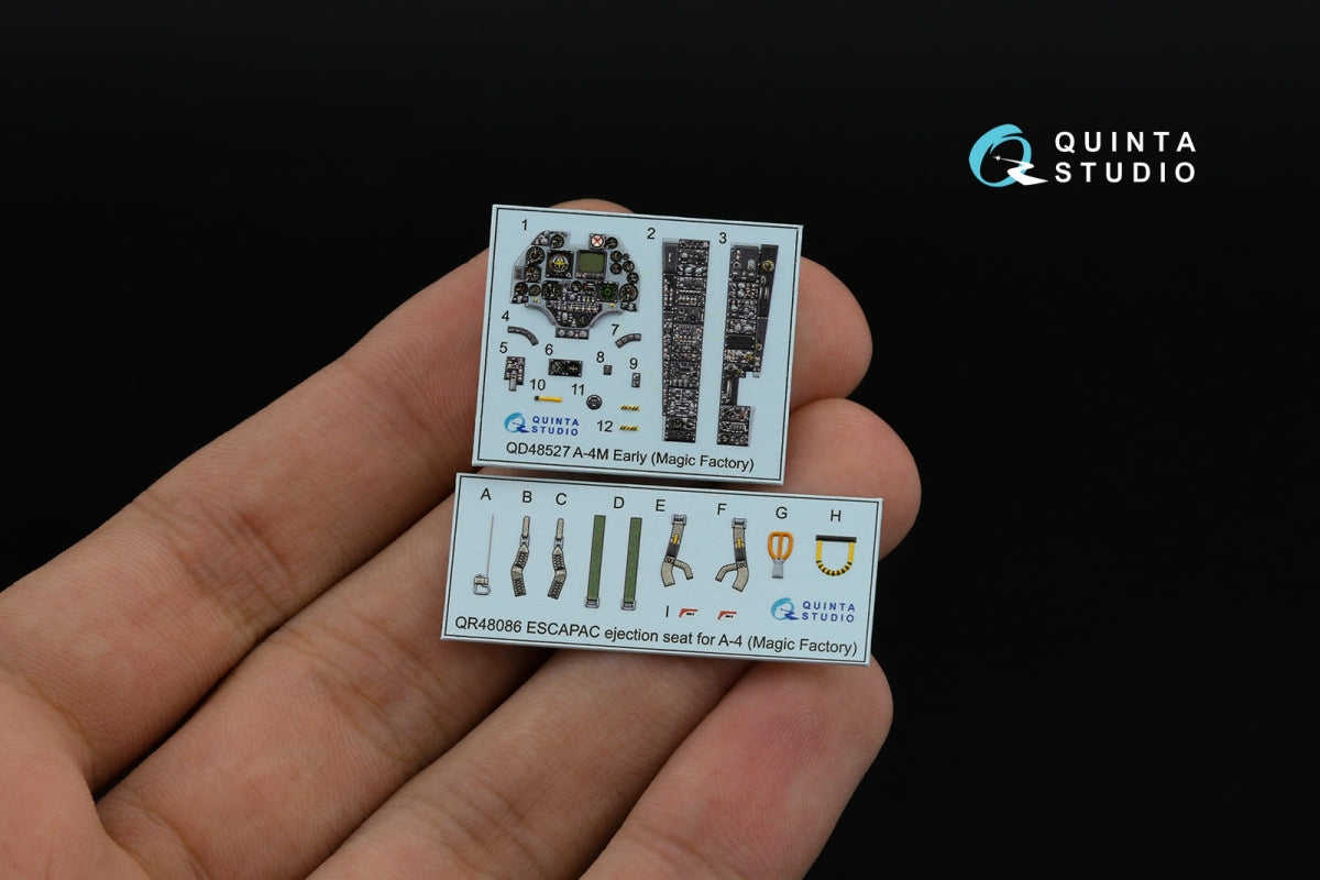 Quinta Studio QD48527 A-4M early 3D-Printed &amp;amp; coloured Interior on decal paper (Magic Factory) 1/48 – immagine 3