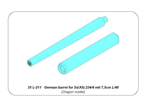 Canon allemand Aber 35L-211 pour Sd.Kfz.234/4 mit 7,5cm L/48 (1/35) – image 8