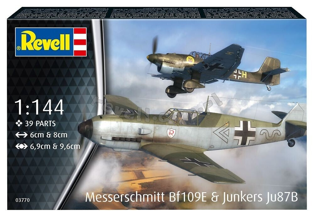 Revell 03770 Messerschmitt Bf109E - Junkers Ju87B Stuka 1/144 – immagine 2