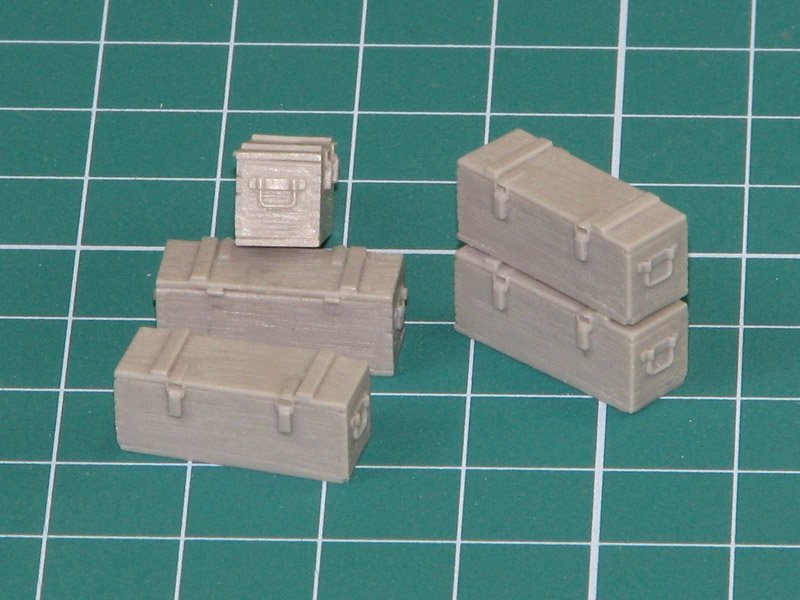 Eureka XXL E-014 Wooden Ammo Boxes for 5 cm Kw.K.39 1/35 – immagine 2