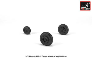 Armory Models AW72051 Mikoyan MiG-19 Farmer wheels w/ weighted tires 1/72 – Bild 4