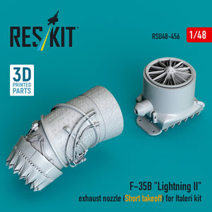 RESKIT RSU48-0456 F-35B &amp;quot;Lightning II&amp;quot; exhaust nozzle (Short takeoff) for Italeri kit (3D printed) 1/48 – immagine 3