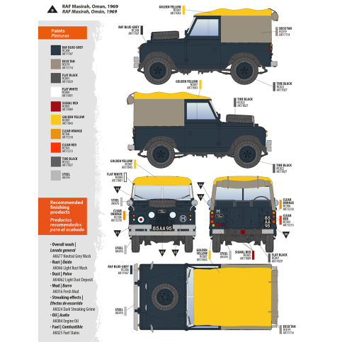 AK Interactive AK35012 LAND ROVER 88 SERIES IIA ROVER 8 1/35 – immagine 16