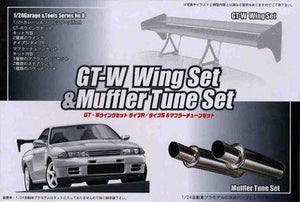Fujimi 116631 GT-8 GT-W Kit d&amp;#39;aileron et kit de réglage d&amp;#39;échappement 1/24
