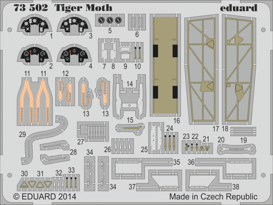 Eduard 73502 Tiger Moth 1/72 AIRFIX