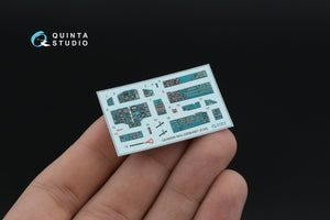 Quinta Studio QD+48558 MiG-25RB/MiG-25RBT 3D-Printed &amp;amp; coloured Interior on decal paper (ICM) (with 3D-printed resin parts) 1/48 – immagine 6