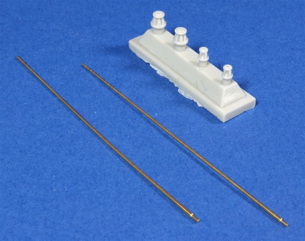 Panzer Art RE35-181 Ensemble d'antennes standard allemandes de 2 m, échelle 1/35