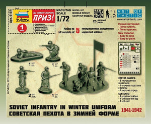 Zvezda 6197 Infanterie Soviétique (uniforme d&amp;#39;hiver, 1941-1942) 1/72 – image 2