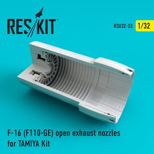 RESKIT RSU32-0033 Tuyères d&amp;#39;échappement ouvertes pour maquette TAMIYA F-16 (F110-GE) au 1/32