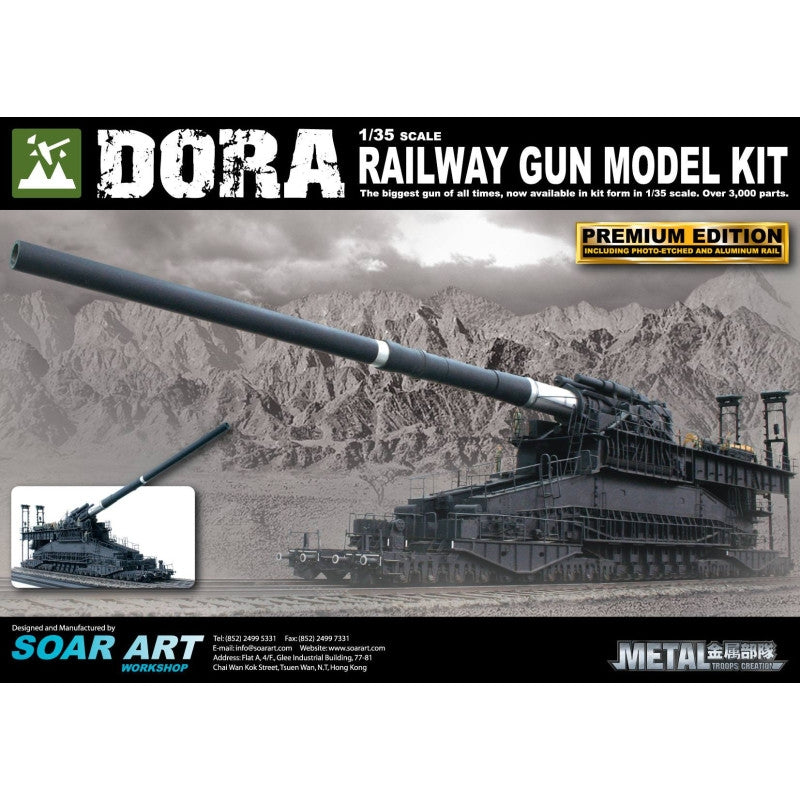 Glow2B MT-35001 Canon ferroviaire Dora 1/35