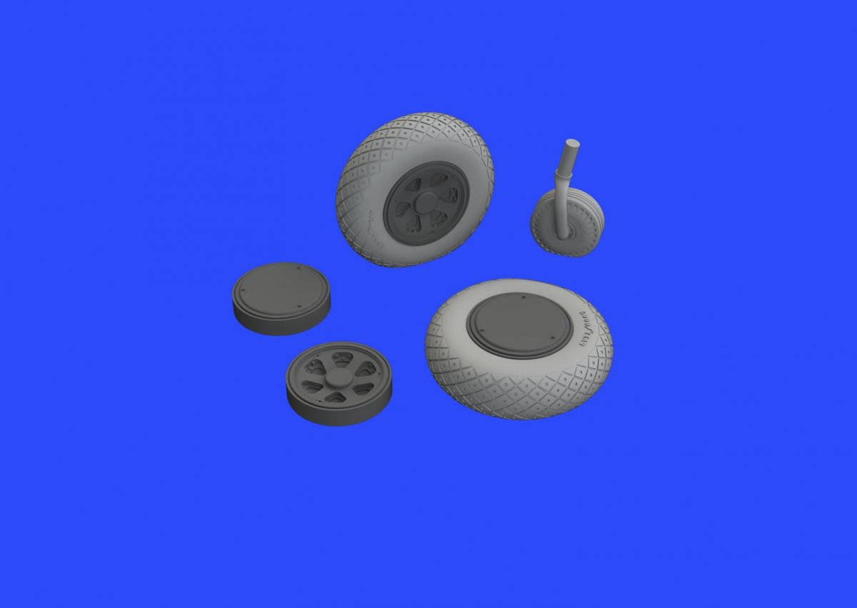 Eduard 672221 P-47D wheels TAMIYA 1/72 – immagine 3