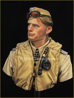 Young Miniatures YM1846 PILOTE DE LA LUFTWAFFE Afrique du Nord Seconde Guerre mondiale 1/10 – image 3