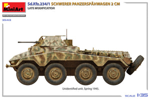 MiniArt 35413 Sd.Kfz.234/1 Schwerer Panzerspähwagen (2 cm). Late Mod 1/35 – immagine 5