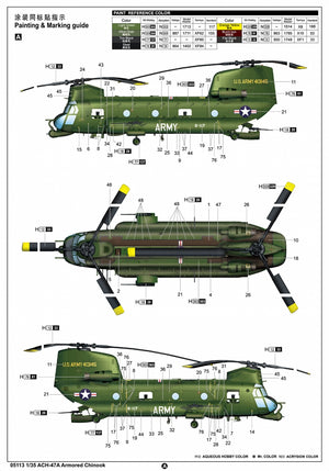 Trumpeter 05113 ACH-47A Armored Chinook 1/35 – immagine 5