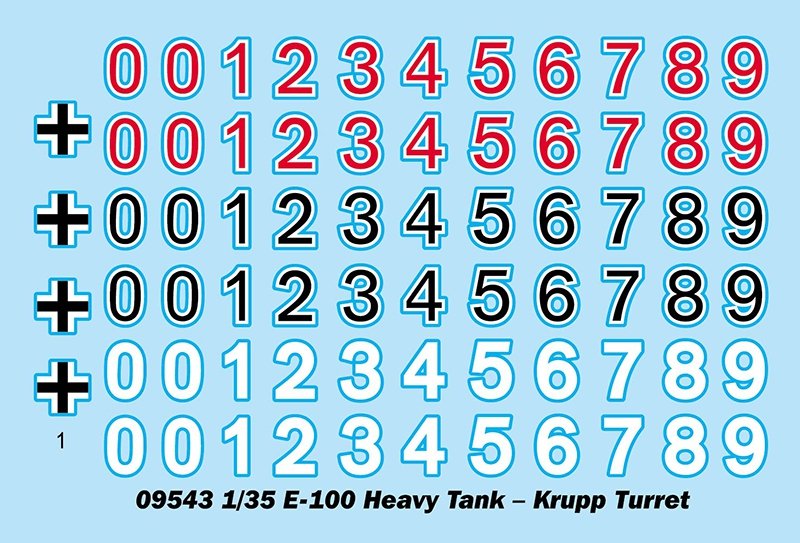 Trumpeter 09543 E-100 Heavy Tank Krupp Turret 1/35 – image 3