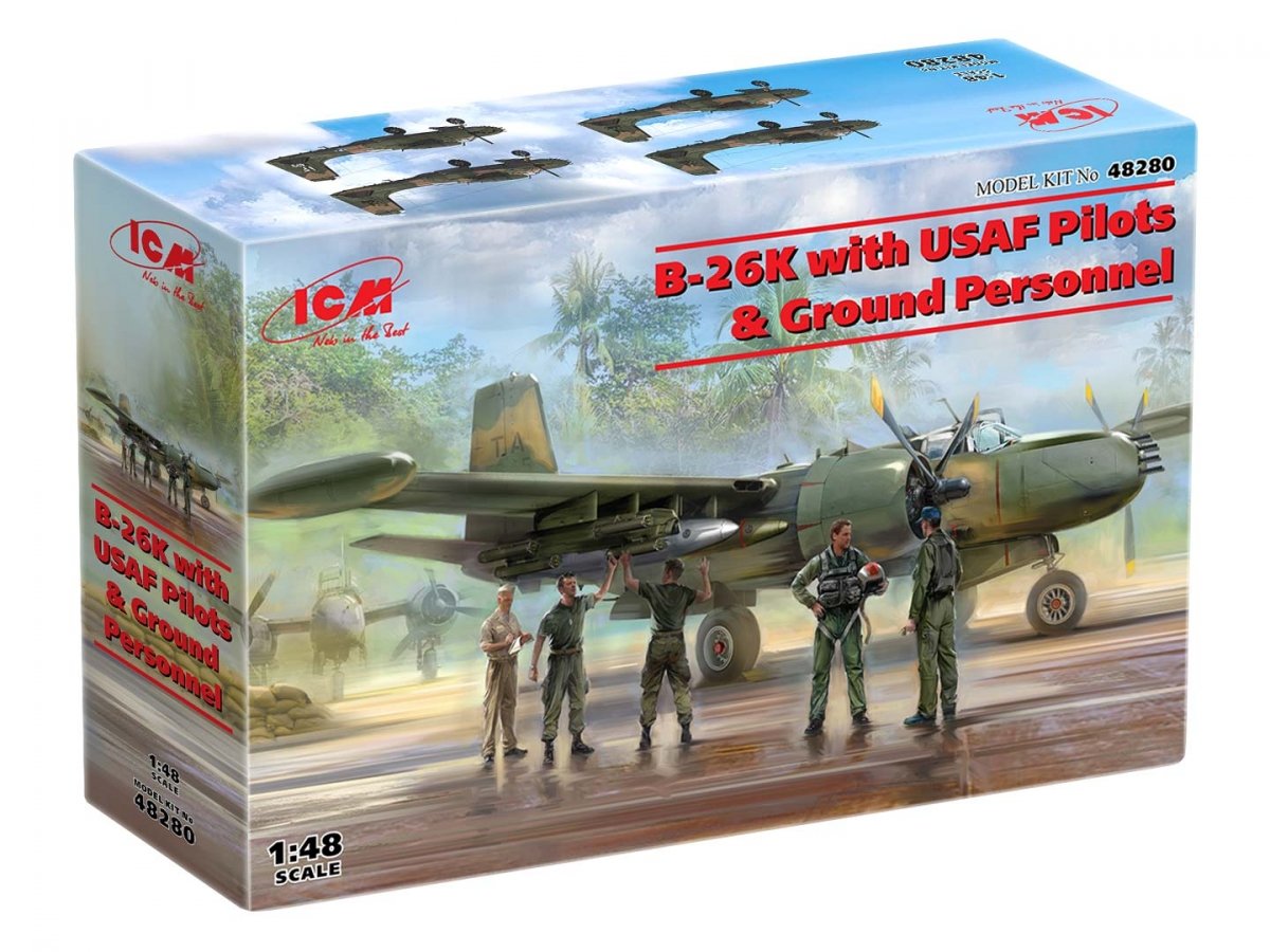 ICM 48280 B-26K avec pilotes et personnel au sol de l&amp;#39;USAF 1/48 – image 10