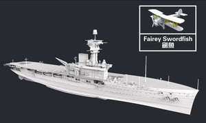 FlyHawk Model FH1122 HMS Hermes 1942 1/700 – immagine 3