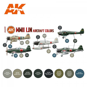 AK Interactive AK11737 WWII IJN AIRCRAFT COLORS 8x17 ml – immagine 2