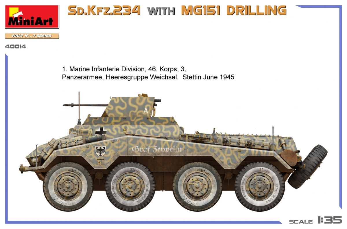 MiniArt 40014 Sd.Kfz.234 WITH MG151 DRILLING 1/35 – zdjęcie 3