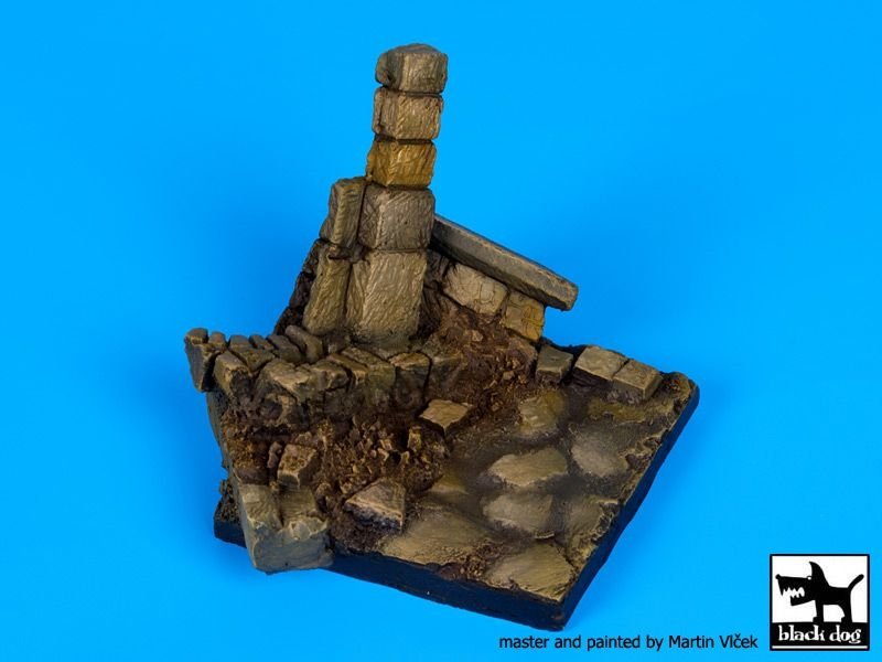 Black Dog D35055 Ruined wall N°2 base 1/35 – immagine 3