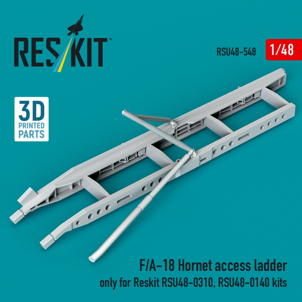 RESKIT RSU48-0548 F/A-18 Hornet access ladder only for Reskit RSU48-0310, RSU48-0140 kits (3D Printed) 1/48