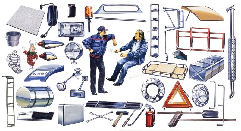 Italeri 0764 Truck Shop Accessories 1/24