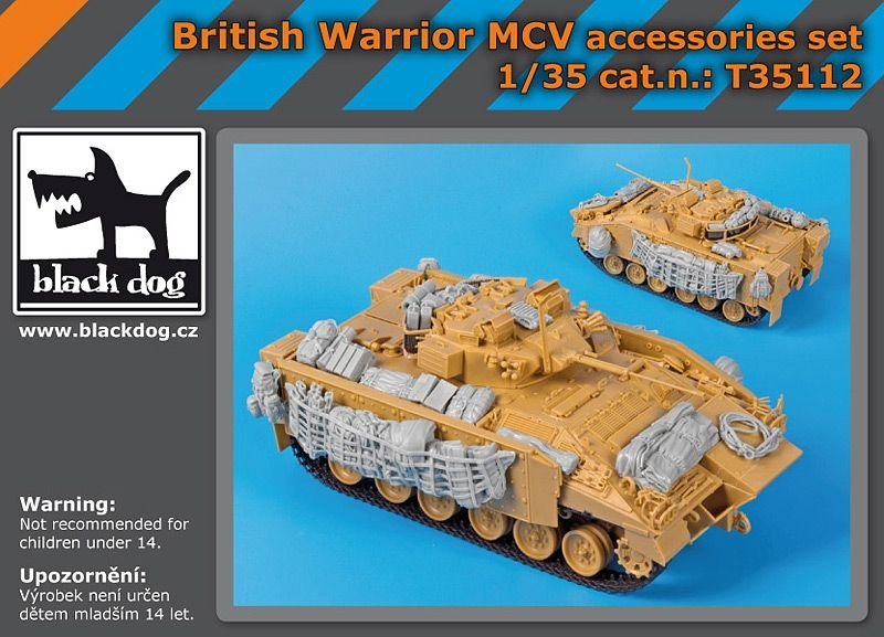 Ensemble d'accessoires Black Dog T35112 British Warrior MCV au 1/35