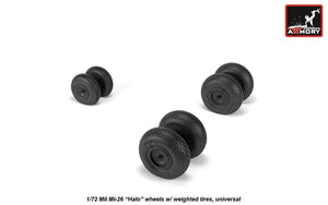 Armory Models AW72062 Mil Mi-26 Halo wheels w/ weighted tires 1/72 – immagine 3