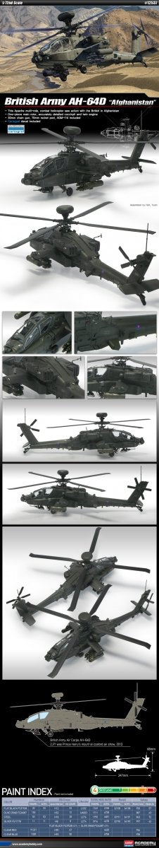 Academy 12537 AH-64D Royal Army Afganistan 1/72 – immagine 2