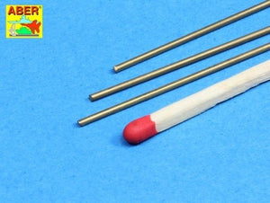 Aber BR11 Pręty mosiężne fi 1,1mm długość 245mm x 3 szt. / Brass round rods fi 1,1mm length 245mm x 3 pcs. – immagine 3