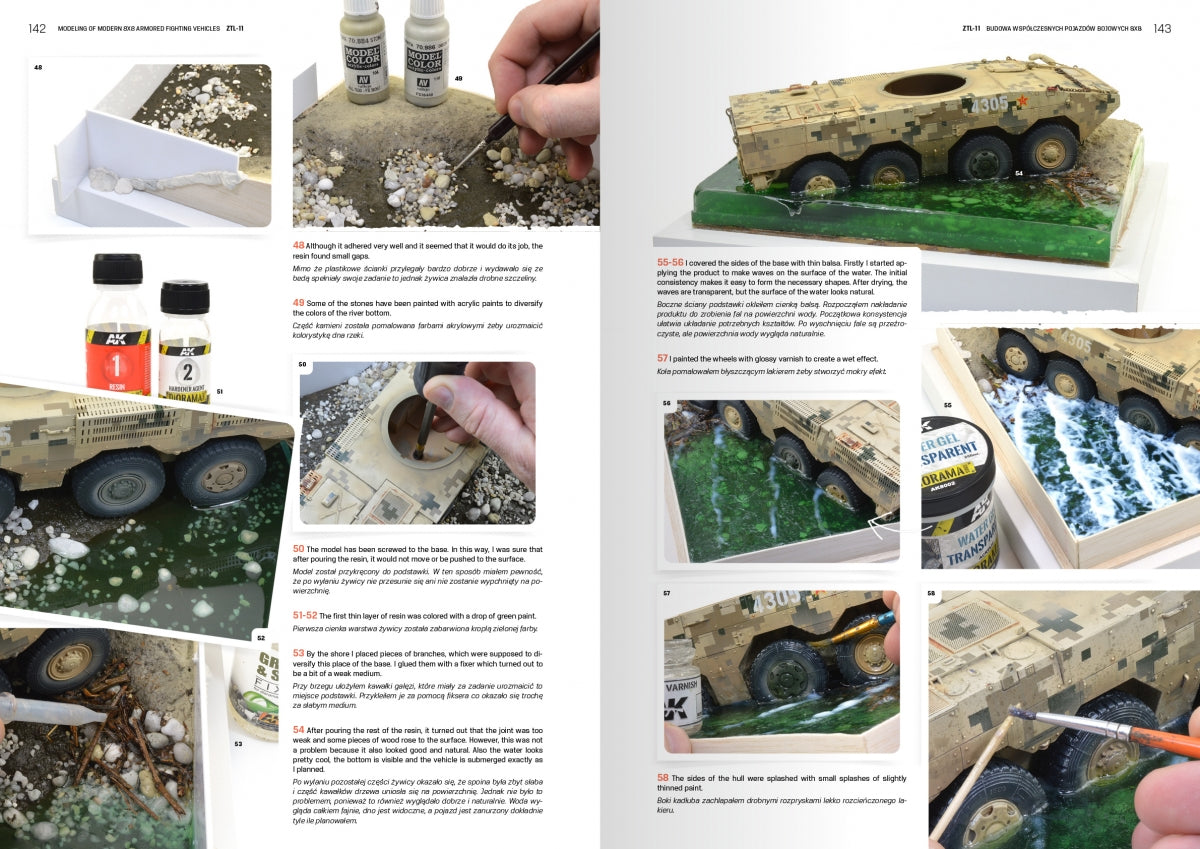 AK Interactive AK130017 MODELING MODERN ARMORED FIGHTING 8X8 VEHICLES (PL/EN) – Bild 7