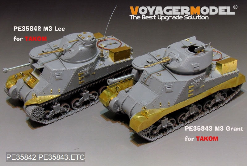 Voyager Model PE35842 WWII US M3A4 Lee Medium Tank basic For TAKOM 2085 1/35 – immagine 11
