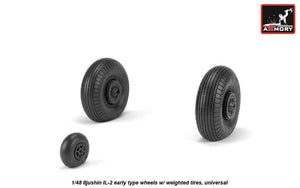 Armory Models AW48034 Iljushin IL-2 Bark early type wheels w/ weighted tires 1/48 – Bild 4