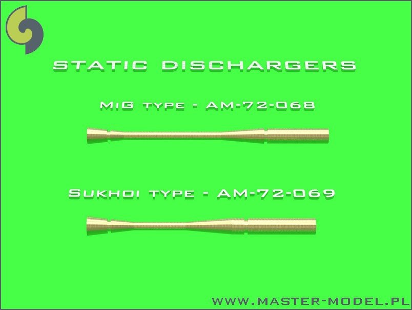 Master AM-72-069 Static dischargers - type used on Sukhoi jets (14pcs) – immagine 3