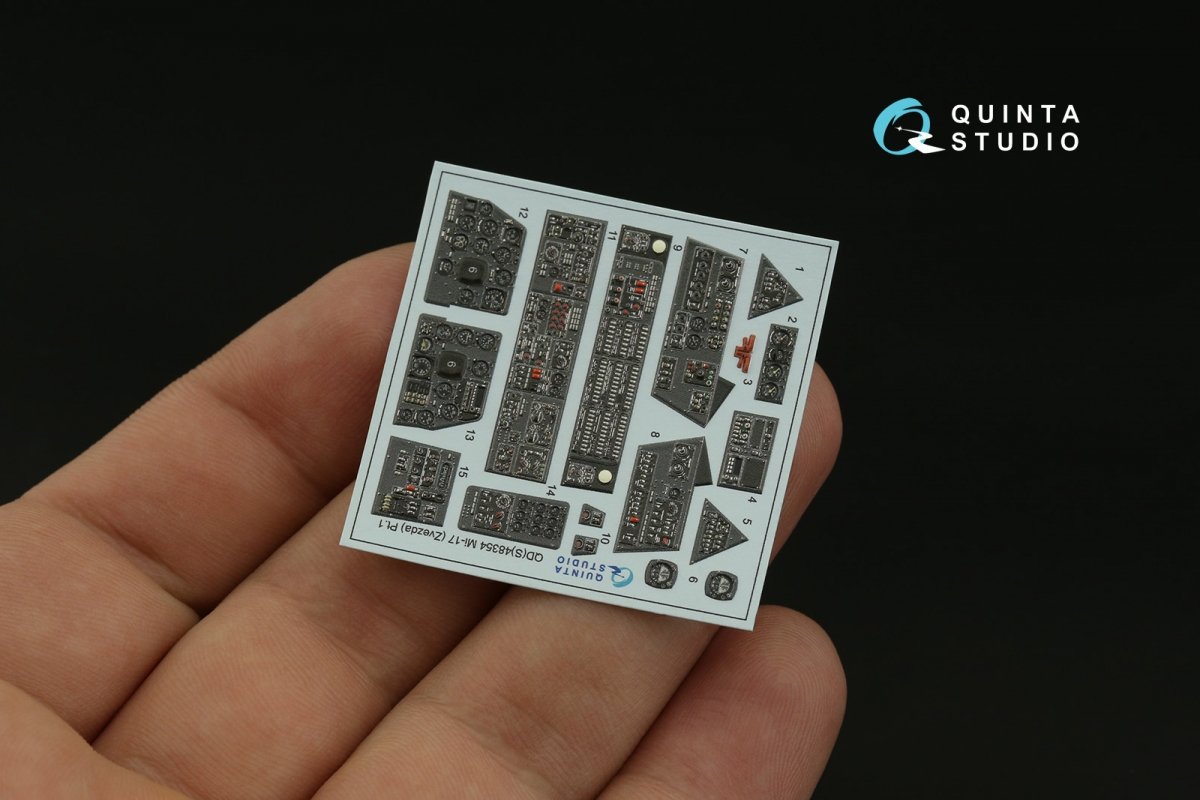 Quinta Studio QDS-48354 Mi-17 (Mi-8MT Export version) 3D-Printed &amp;amp; coloured Interior on decal paper (Zvezda) (Small version) 1/48 – zdjęcie 6