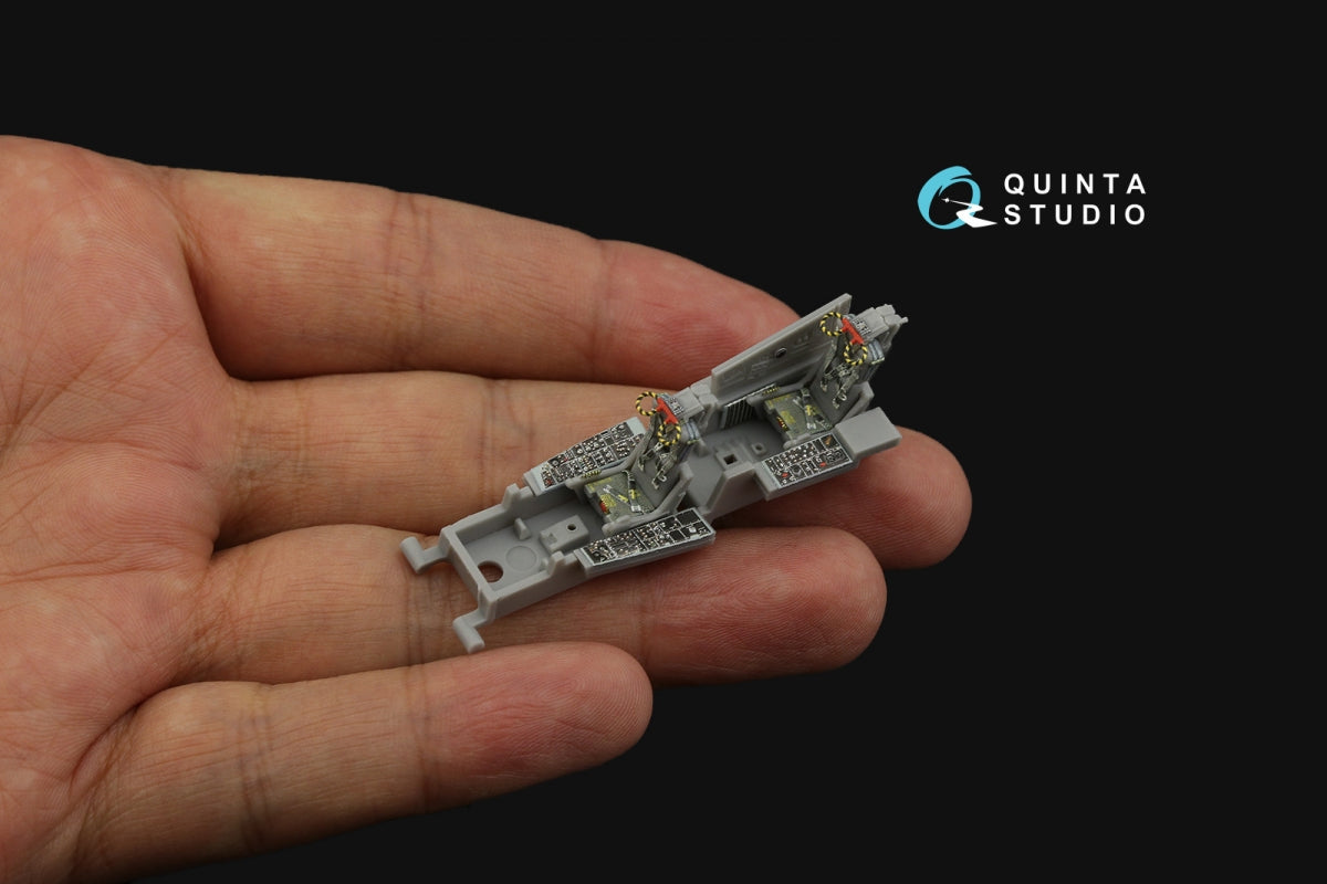 Quinta Studio QD72082 F-4J Early 3D-Printed &amp;amp; coloured Interior on decal paper (Fine Molds) 1/72 – immagine 7