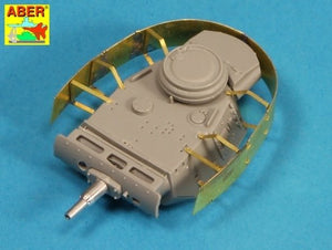Aber 72A10 Osłony wieży do PzKpfw III / Turret skirts for PzKpfw III 1/72 – immagine 2