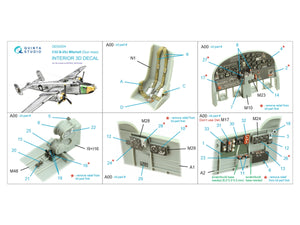 Quinta Studio QD32204 B-25J Mitchell Gun nose 3D-Printed &amp;amp; coloured Interior on decal paper (HK models) 1/32 – immagine 2