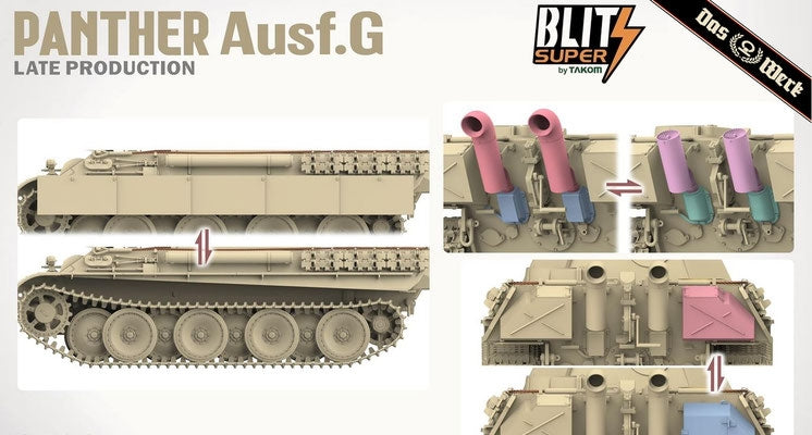 Das Werk DW35041 Panther Ausf.G Late Production SUPER BLITZ 1/35 – imagen 10