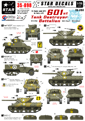Star Decals 35-898 601e Bataillon de Chasseurs de Chars 1/35