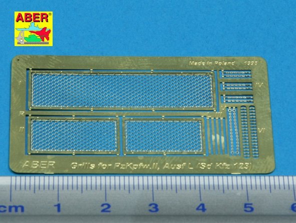 Aber 35G09 Grilles for german tank Pz.Kpfw. II, Ausf.L Luchs (SD.Kfz.123) 1/35 – Bild 2