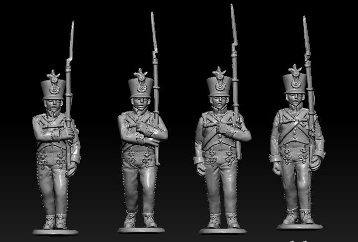 Hat 8334 Napoleonic Hungarian Infantry (Marching - 40 figures) 1/72