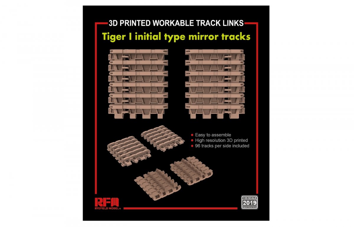 Rye Field Model 2019 TIGER I initial type mirror tracks 1/35 – immagine 2