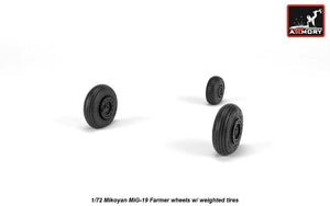 Armory Models AW72051 Mikoyan MiG-19 Farmer wheels w/ weighted tires 1/72 – Bild 3