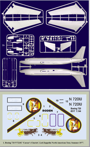 Roden 317 Boeing 720 Caesars Charriot 1/144 – immagine 2