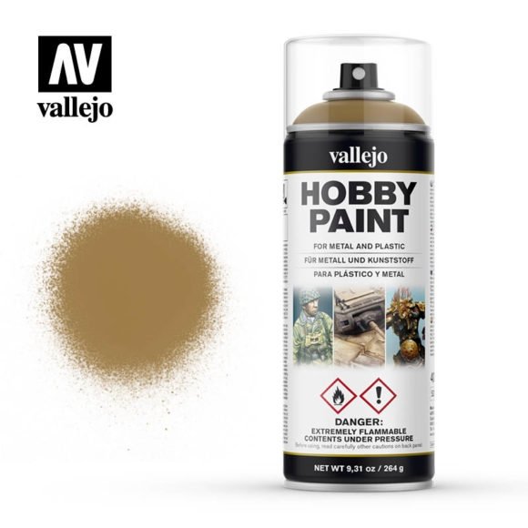 Vallejo 28015 AFV Fantasy Jaune Désert en aérosol 400 ml.