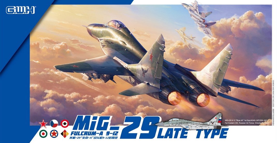 Maquette Great Wall Hobby L7212 MiG-29 Fulcrum-A 9-12 Type tardif 1/72