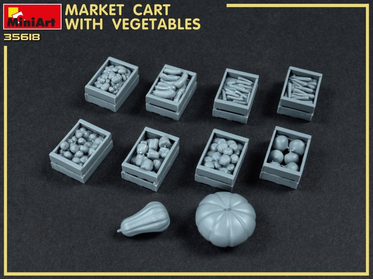 MiniArt 35623 MARKET CART WITH VEGETABLES 35623 1/35 – immagine 5